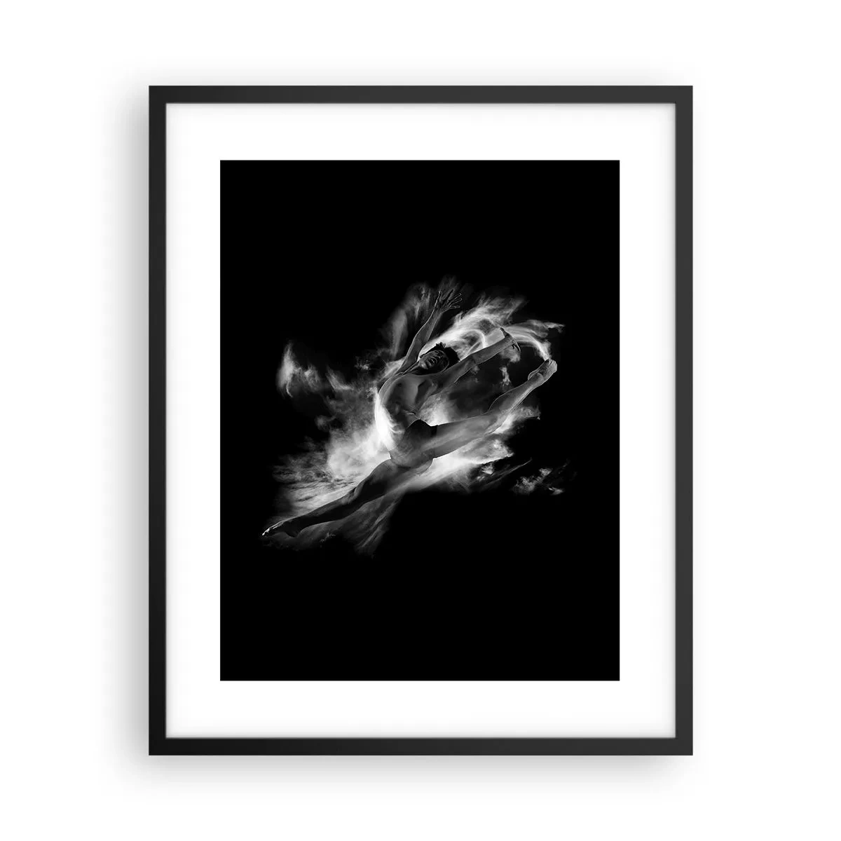 Plakat i sort ramme - Stoppet under flyvning - 40x50 cm