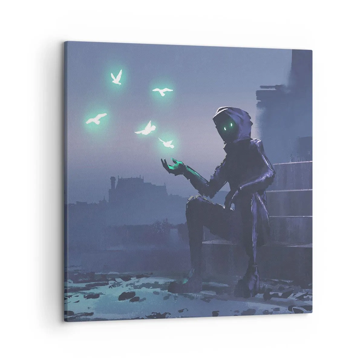 Lærredstryk - Billede på lærred - Livet vil vende tilbage - 50x50 cm