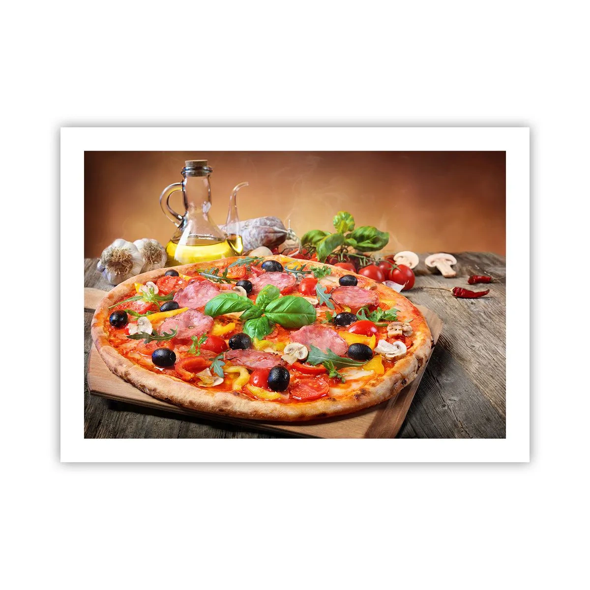 Plakat - Med en ægte italiensk smag - 70x50 cm
