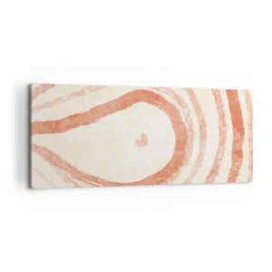 Lærredstryk - Billede på lærred - Koralcirkler - komposition - 100x40 cm