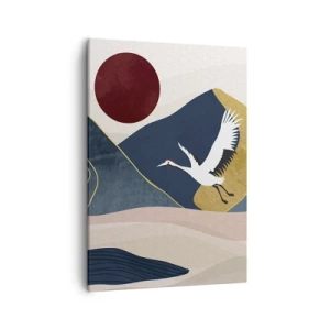 Lærredstryk - Billede på lærred - Og dagen er igen FLØJET af sted - 50x70 cm