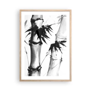 Plakat i ramme af lyst egetræ - Nærbillede af Orienten - 50x70 cm