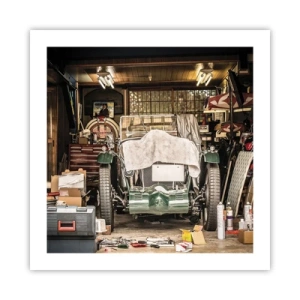 Plakat - Tilbage til fortiden - 50x50 cm