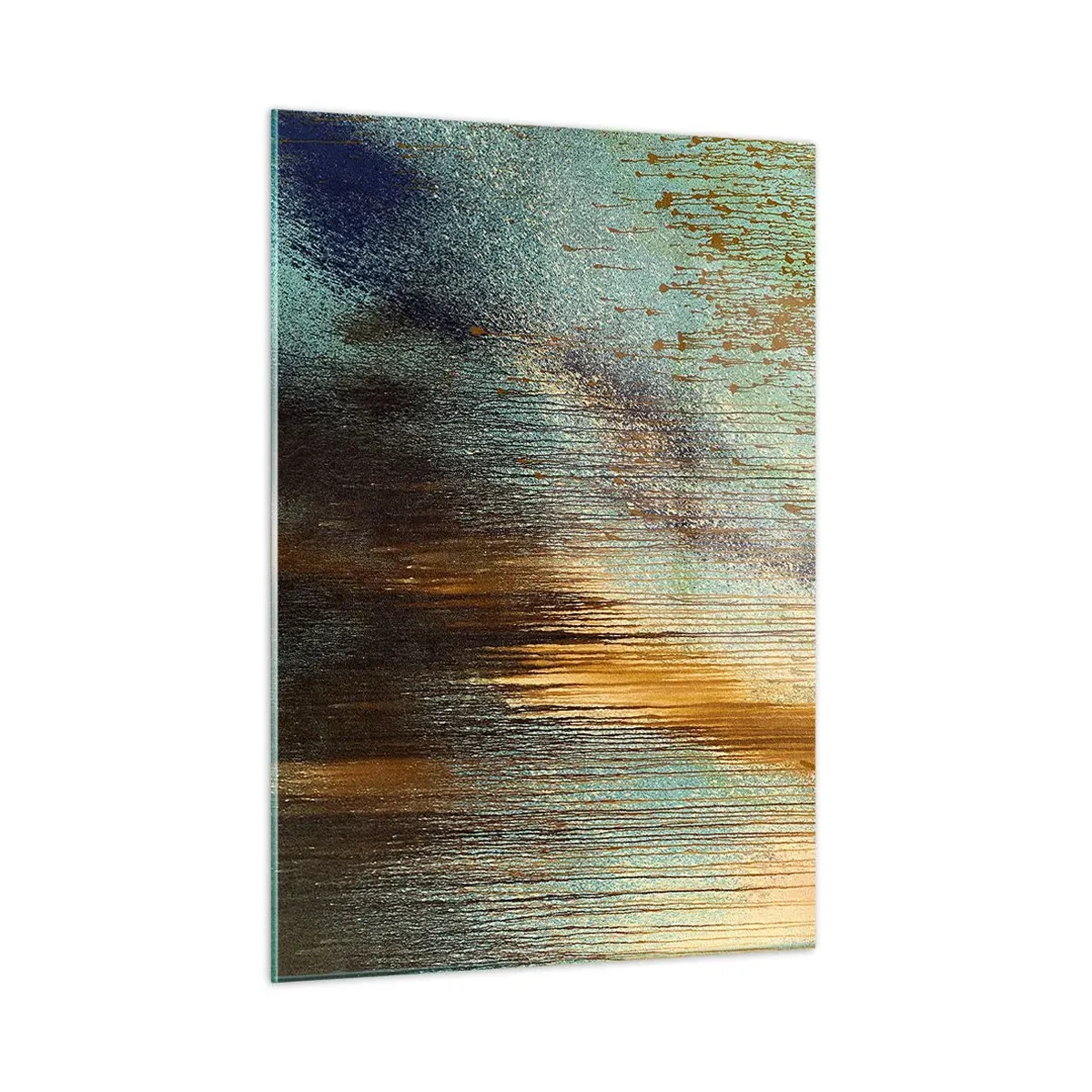 Billede på glas - En utilsigtet farverig komposition - 50x70 cm