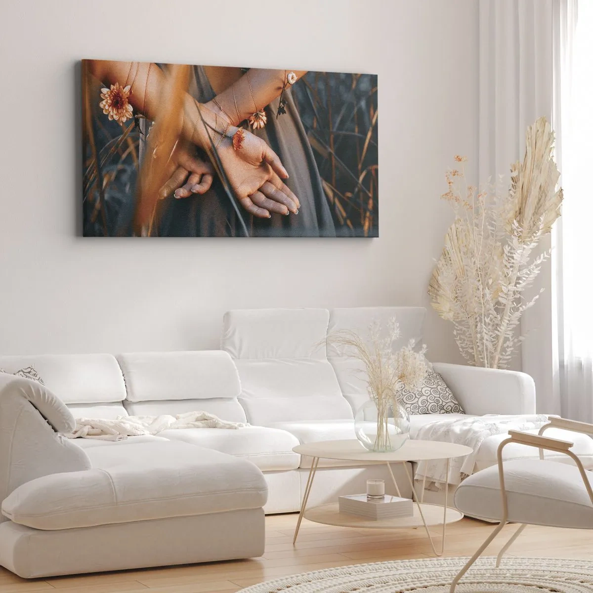 Lærredstryk - Billede på lærred - Forbundet med naturen - 100x40 cm