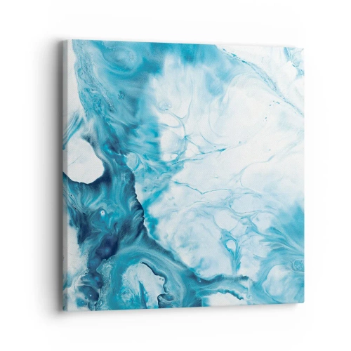 Lærredstryk - Billede på lærred - Blå koncert - 40x40 cm