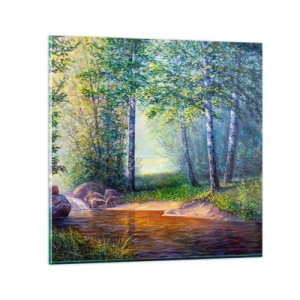 Billede på glas - Idylliske omgivelser - 30x30 cm