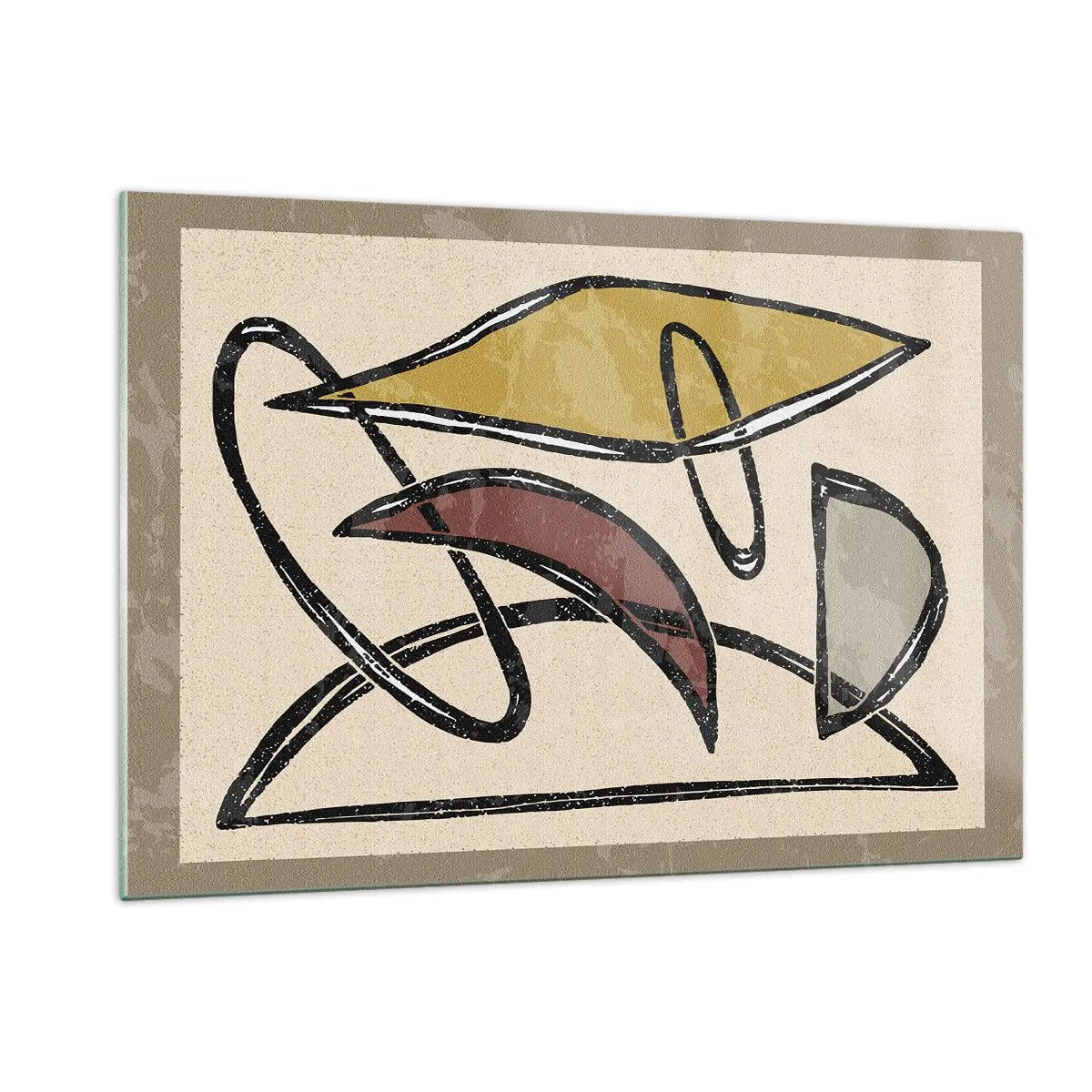 Billede på glas - Vertikaler og niveauer - 120x80 cm