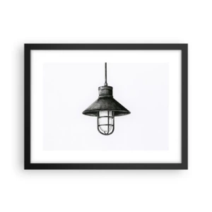 Plakat i sort ramme - Som for mange år siden... - 40x30 cm