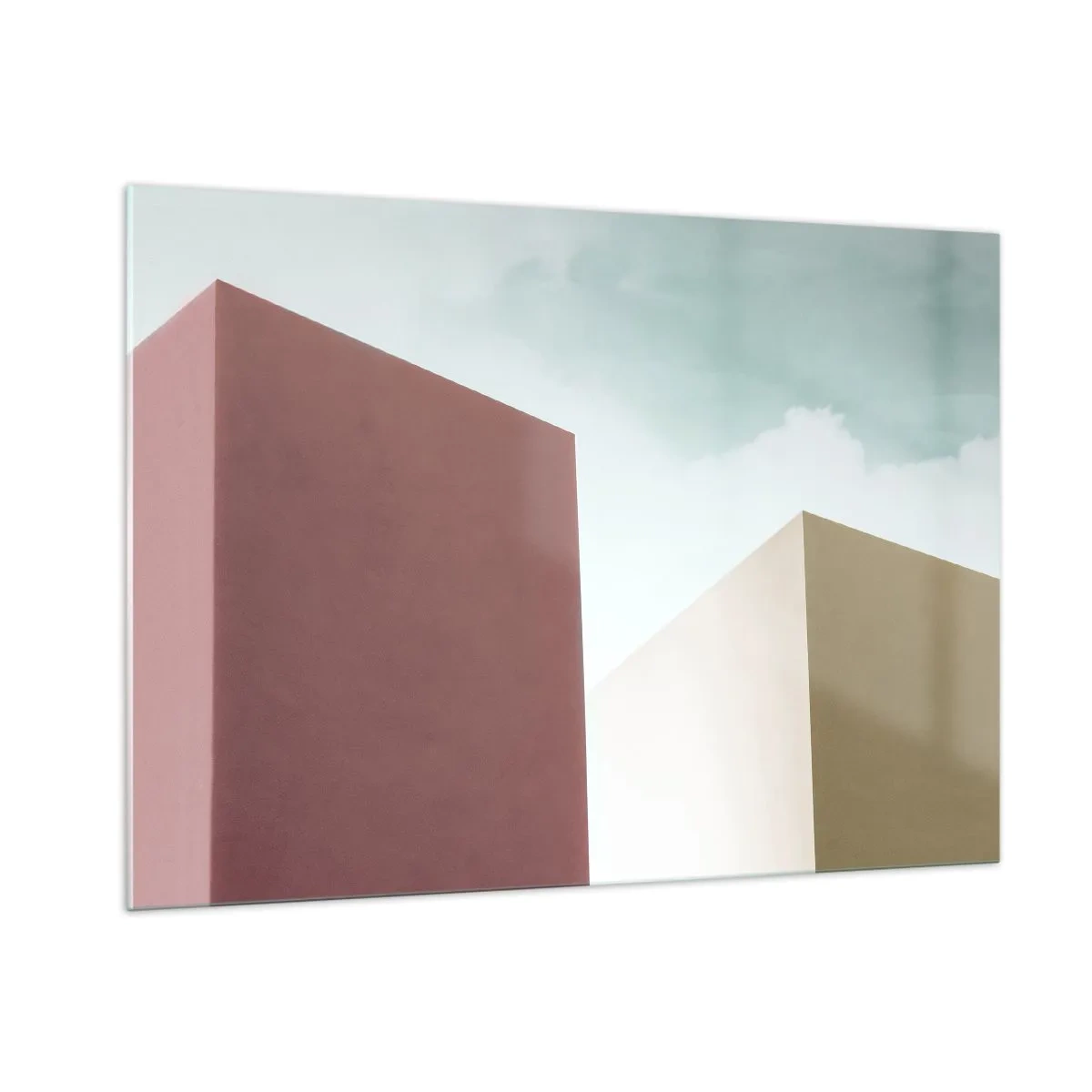 Billede på glas - Geometri af en solrig sommer - 100x70 cm