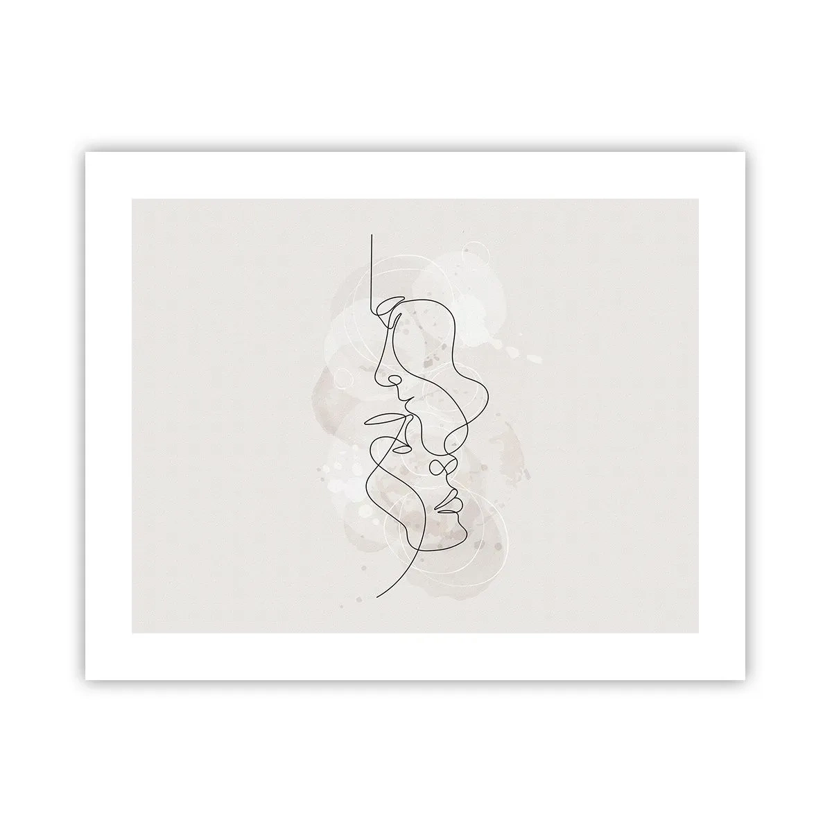 Plakat - Omfavnet i en omfavnelse - 50x40 cm