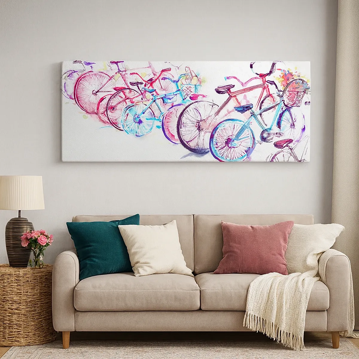 Lærredstryk - Billede på lærred - Antimoto klubmøde - 30x30 cm