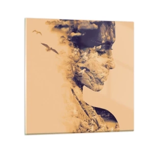 Billede på glas - Smuk af natur - 30x30 cm