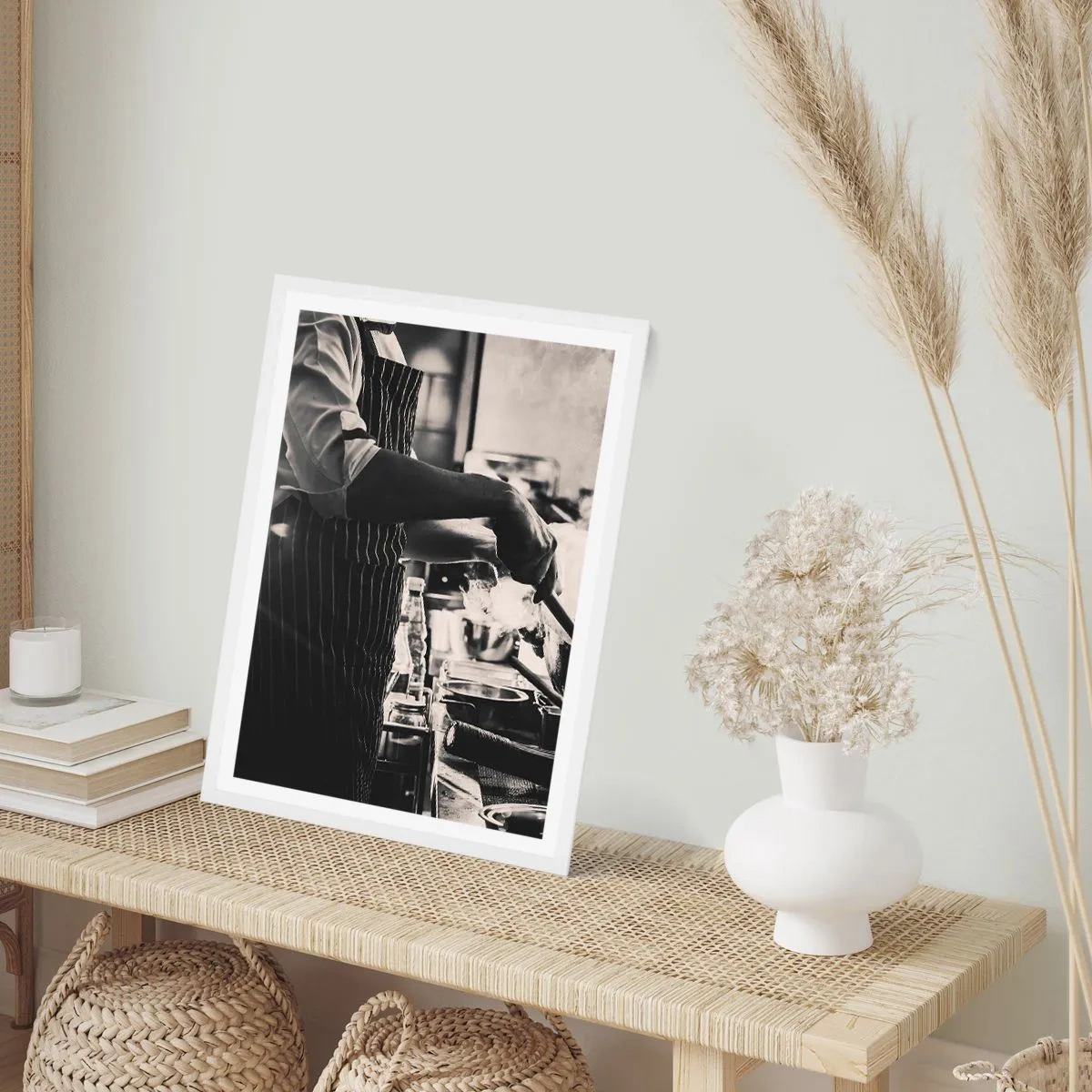 Plakat i hvid ramme - Smagernes alkymi - 50x70 cm