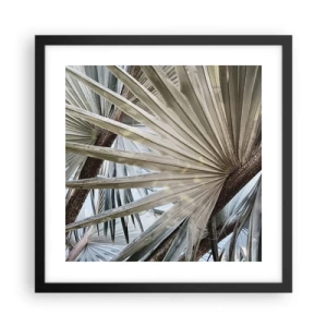 Plakat i sort ramme - Ventilatorer i troperne - 40x40 cm