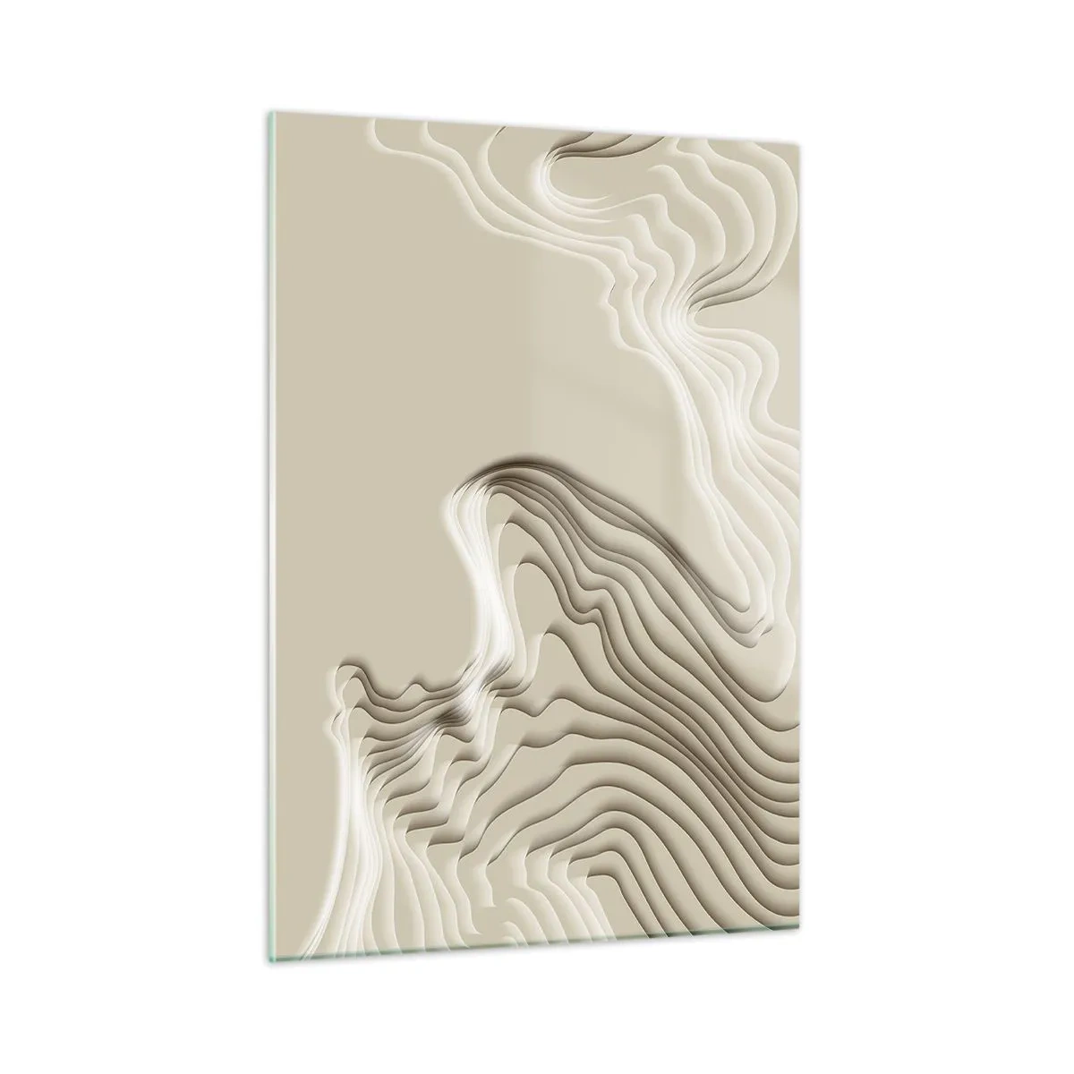 Billede på glas - Kunstens topografi - 50x70 cm