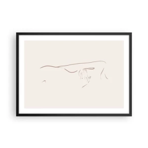 Plakat i sort ramme - Begærets form - 70x50 cm