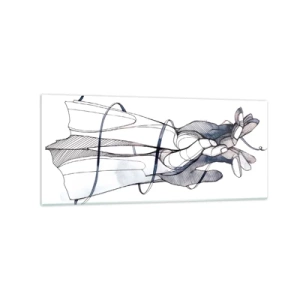 Billede på glas - En undersøgelse af berøring - 120x50 cm