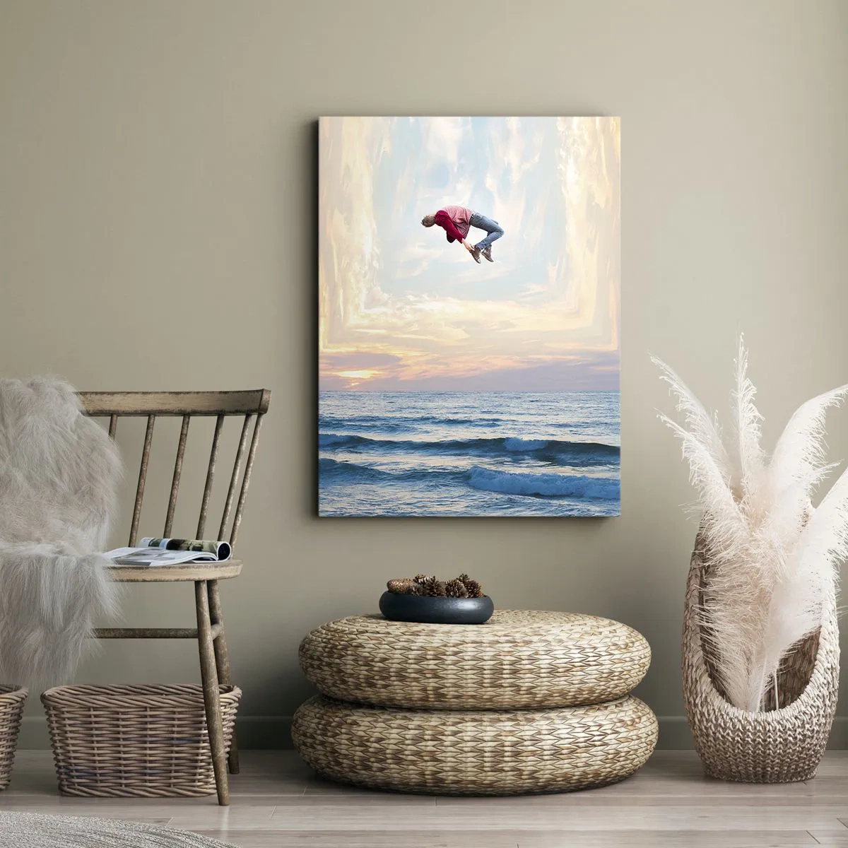 Lærredstryk - Billede på lærred - Til en anden dimension - 65x120 cm