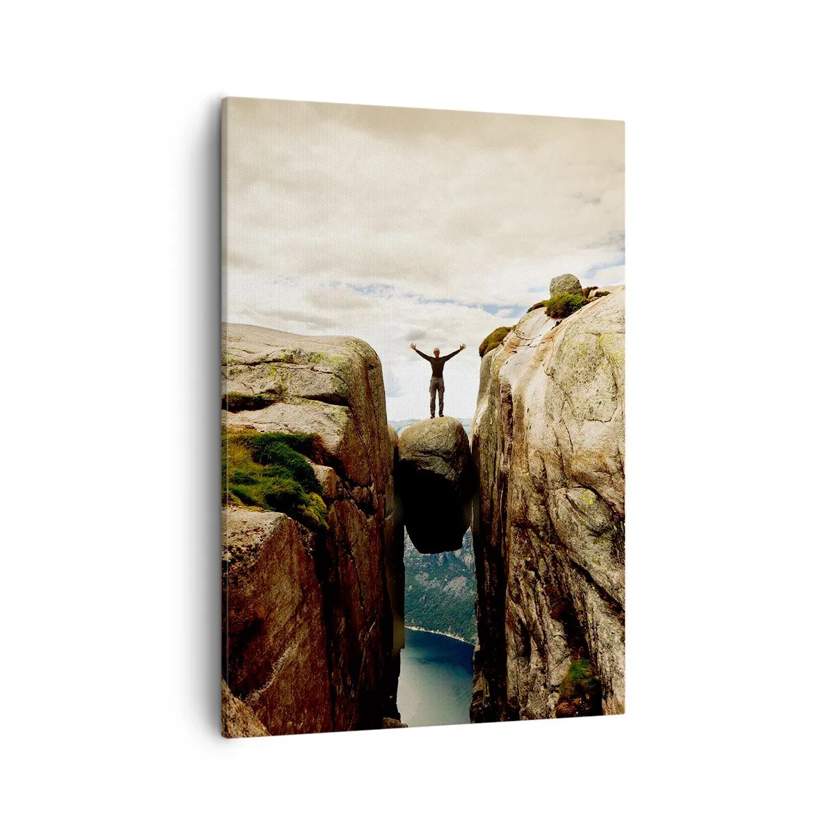 Lærredstryk - Billede på lærred - Hvordan har jeg det! - 50x70 cm