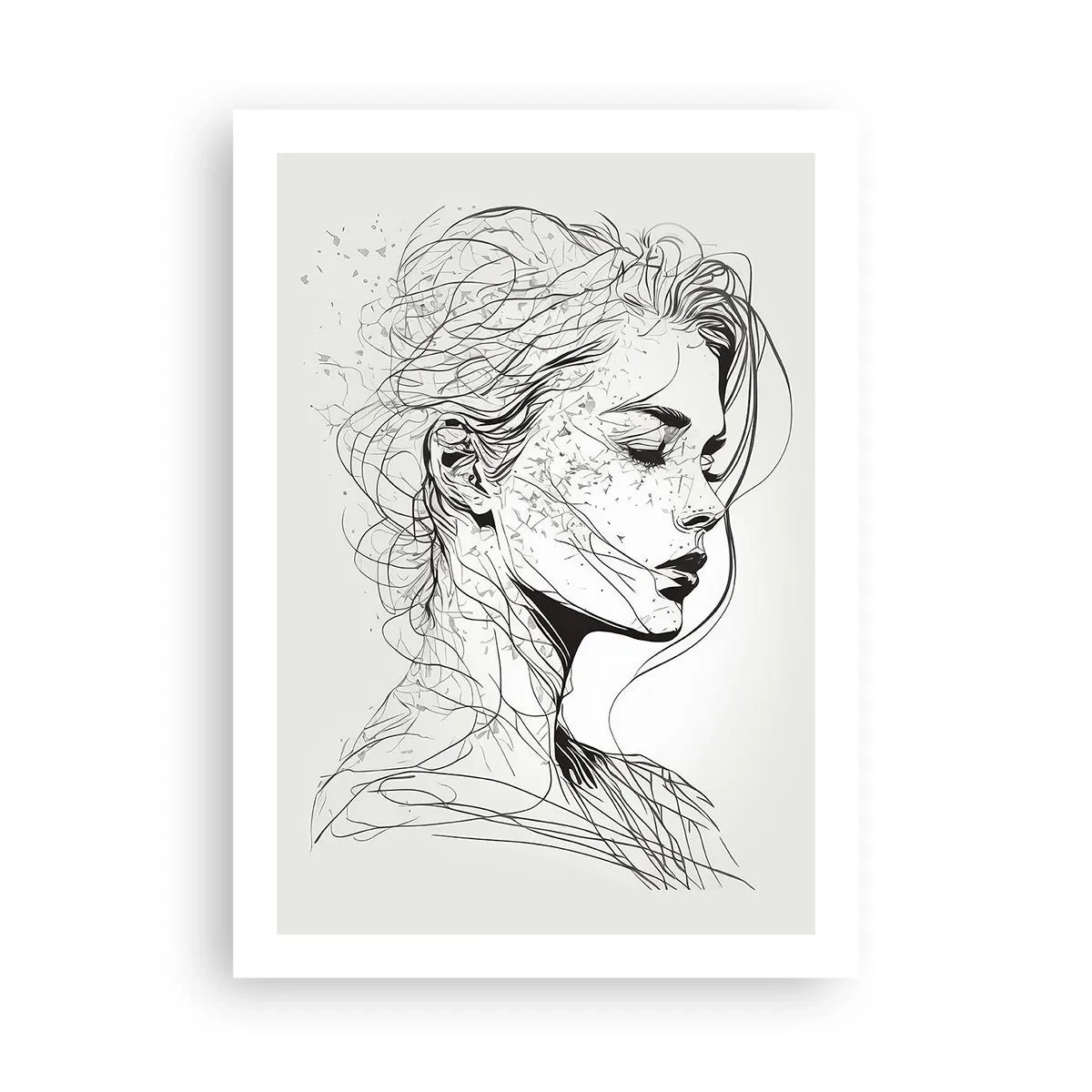 Plakat - Portræt i drømmeri - 50x70 cm