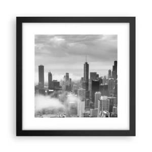 Plakat i sort ramme - Amerikansk landskab - 30x30 cm