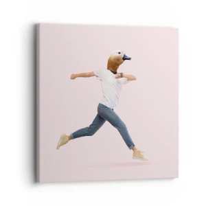 Lærredstryk - Billede på lærred - En knivspids absurditet - 30x30 cm