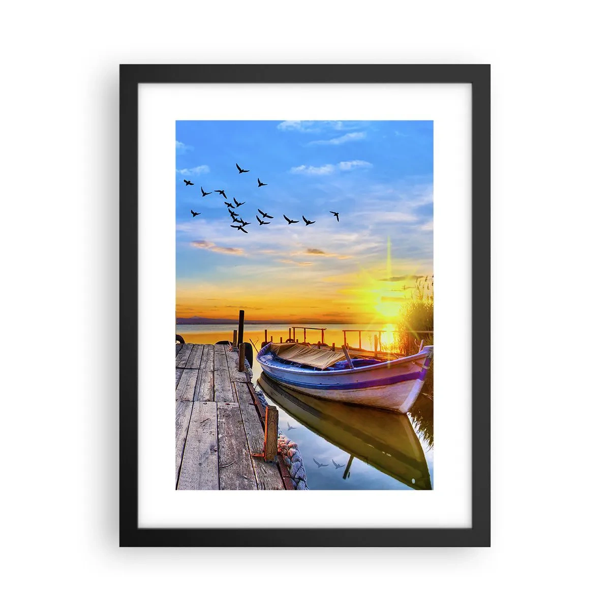 Plakat i sort ramme - Farvel, indtil i morgen - 30x40 cm