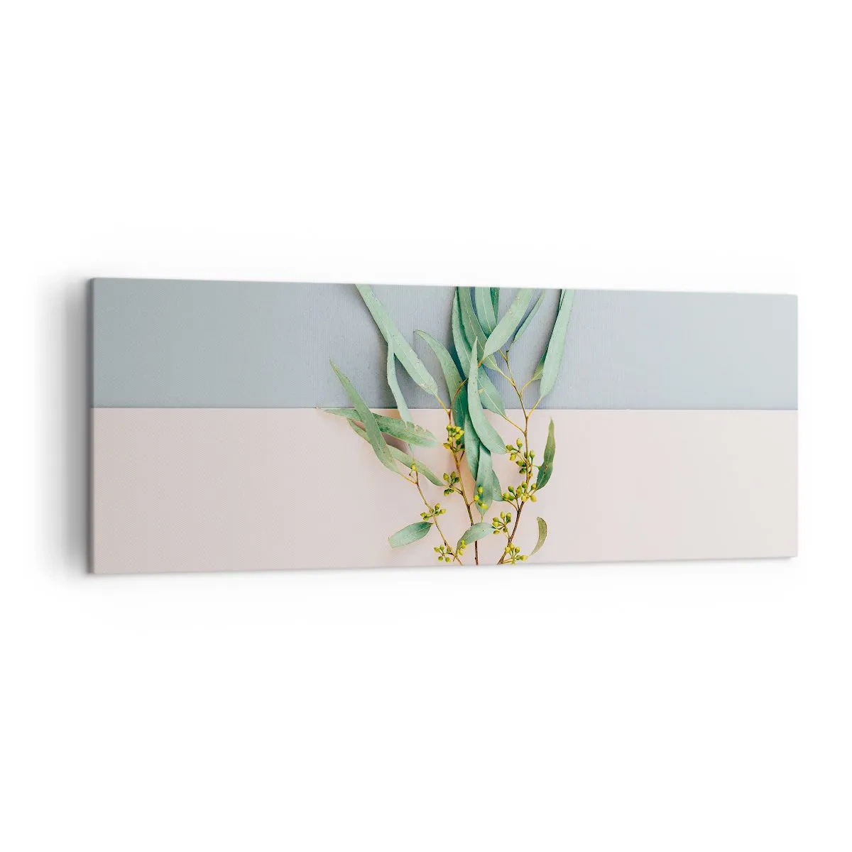 Lærredstryk - Billede på lærred - Pastelfarvernes subtilitet - 140x50 cm