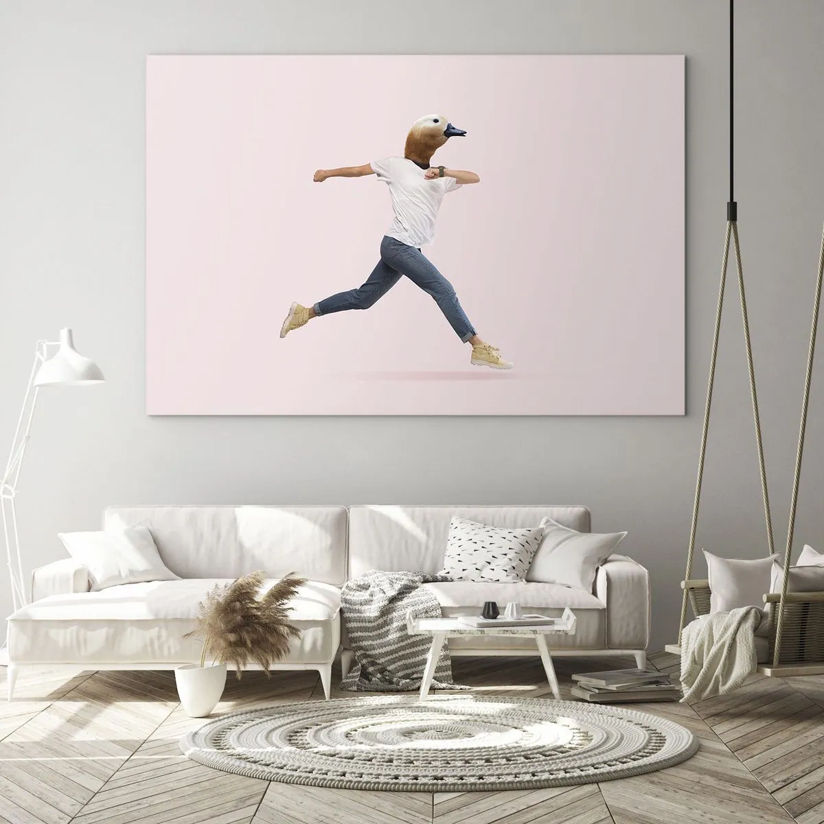 Billede på glas - En knivspids absurditet - 100x70 cm