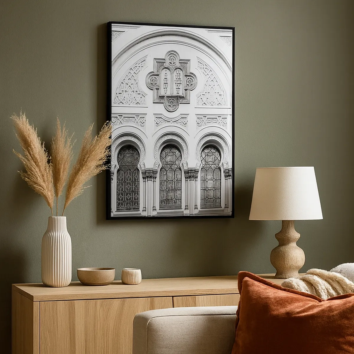 Lærredstryk - Billede på lærred - På grænsen mellem kulturer - 50x70 cm