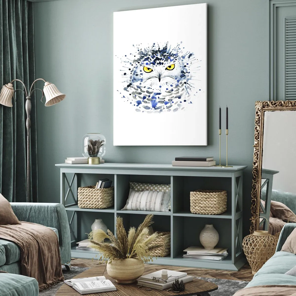 Lærredstryk - Billede på lærred - Lige i øjnene - 50x70 cm