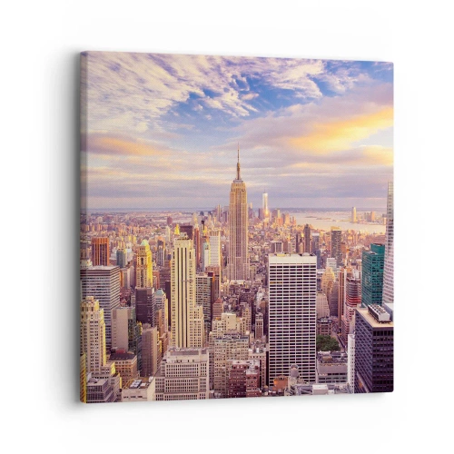 Lærredstryk - Billede på lærred - Ræk ud efter skyerne selv - 30x30 cm