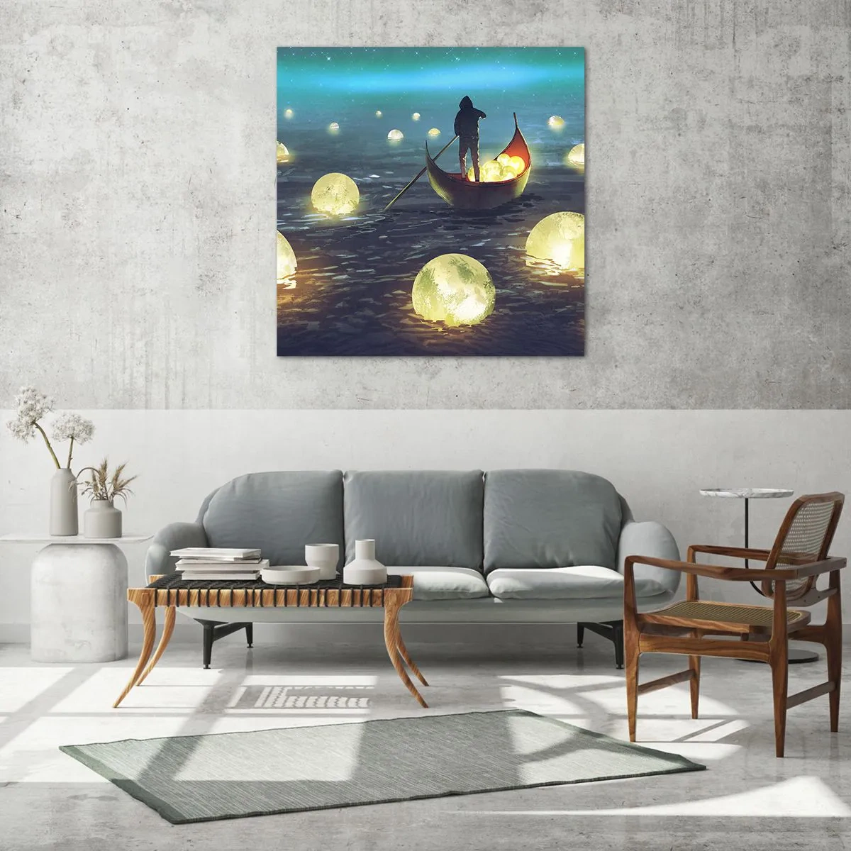 Billede på glas - Ting, som filosoffer aldrig har drømt om - 60x60 cm