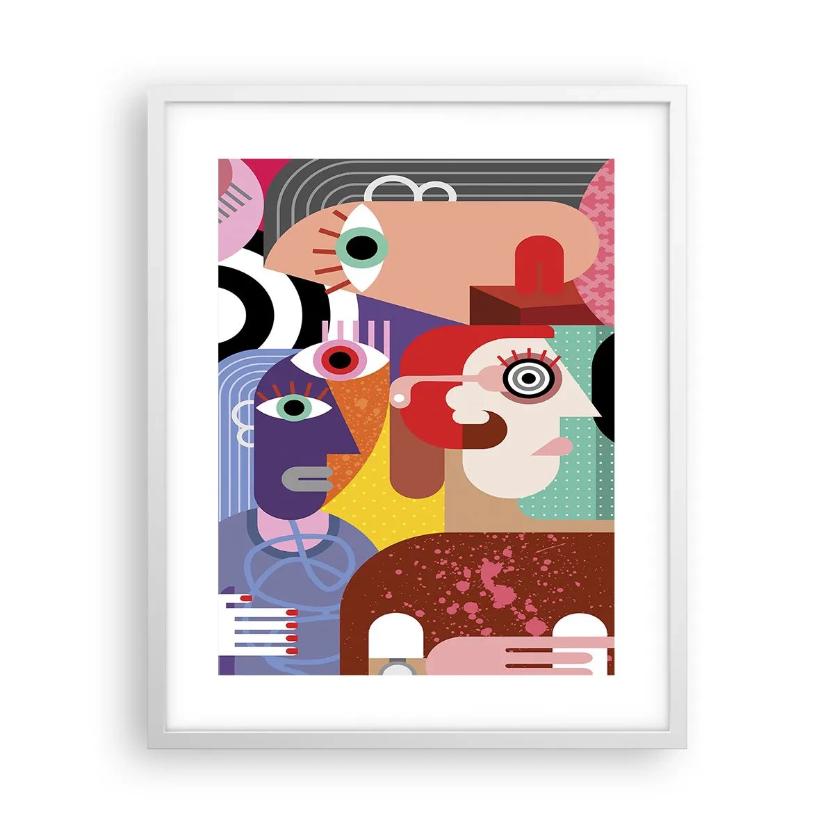 Plakat i hvid ramme - Vi fra hr. Picasso - 40x50 cm