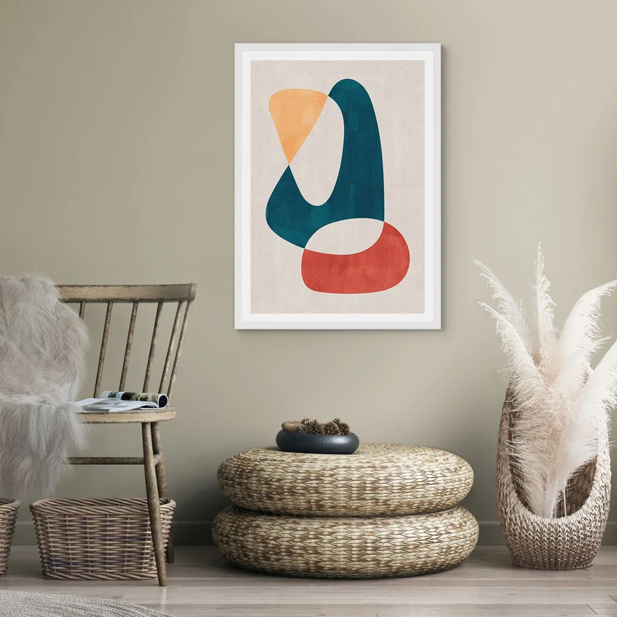 Plakat i hvid ramme - Påvirkninger og metamorfoser - 50x70 cm