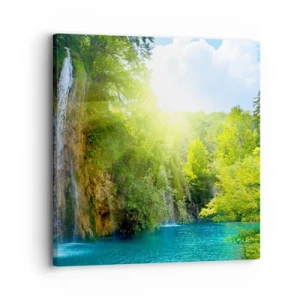 Lærredstryk - Billede på lærred - Det må være Eden - 30x30 cm