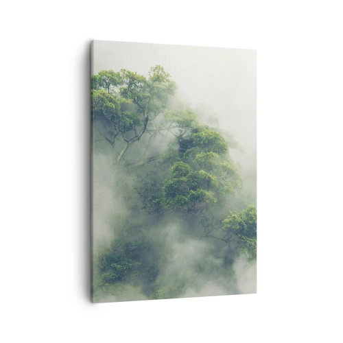 Lærredstryk - Billede på lærred - Pakket ind i tåge - 50x70 cm