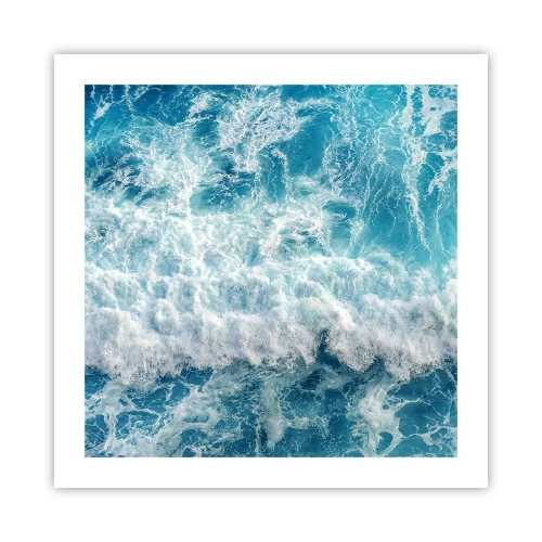 Plakat - Glædeligt og i spring - 50x50 cm