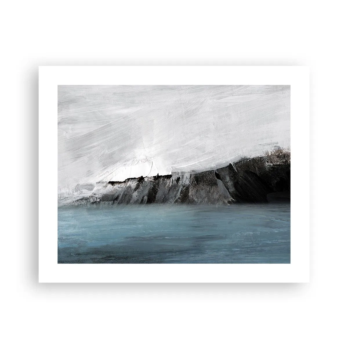 Plakat - Vand - jord: et sammenstød mellem elementerne - 50x40 cm