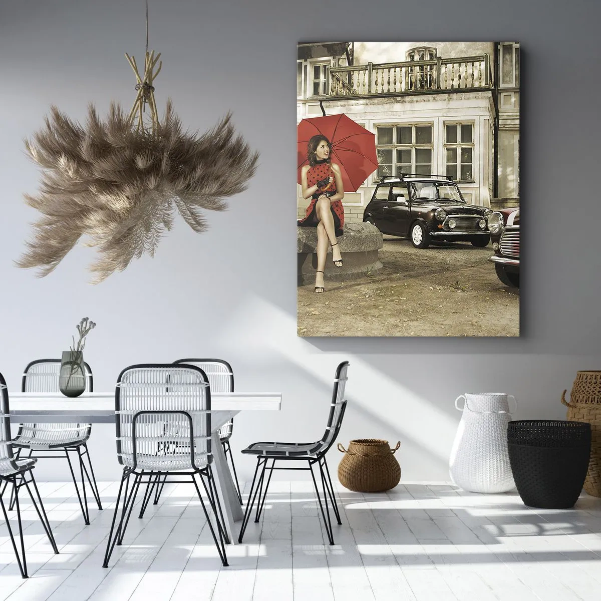 Lærredstryk - Billede på lærred - En mini-sentimental rejse - 45x80 cm