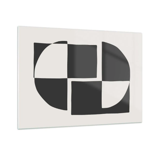 Billede på glas - Antitese - syntese - 100x70 cm