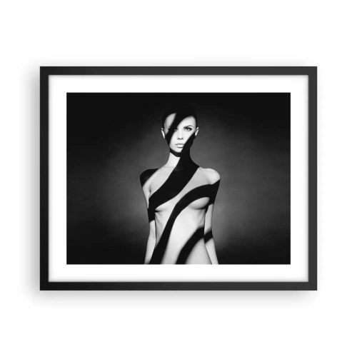 Plakat i sort ramme - I blænding og skygge - 50x40 cm