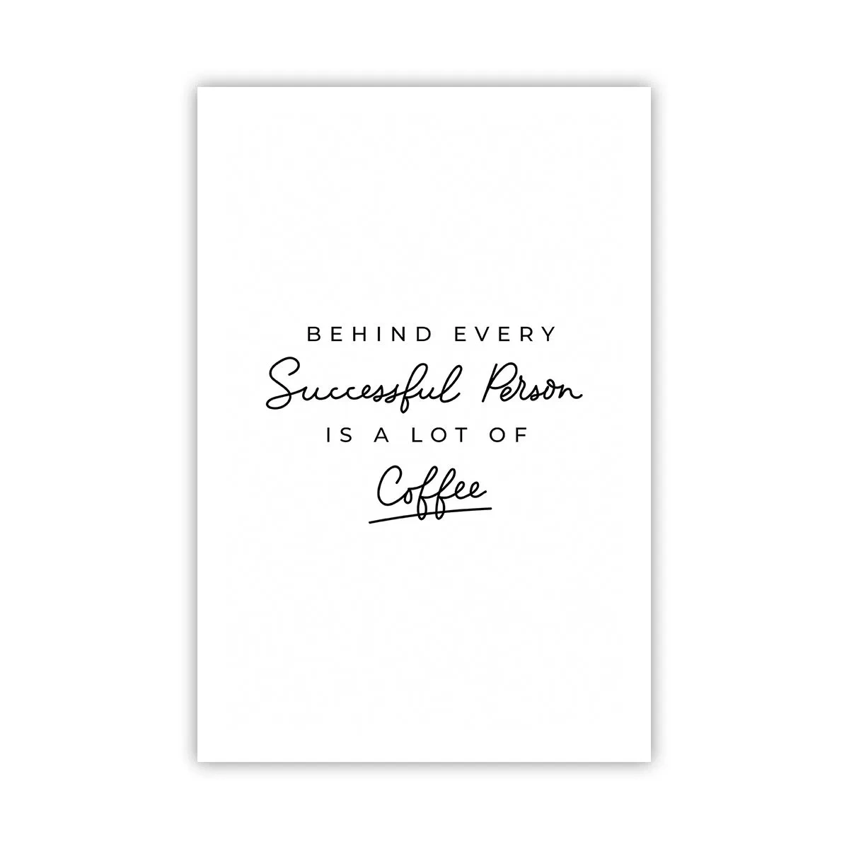 Plakat - Hemmeligheden bag succes - 61x91 cm
