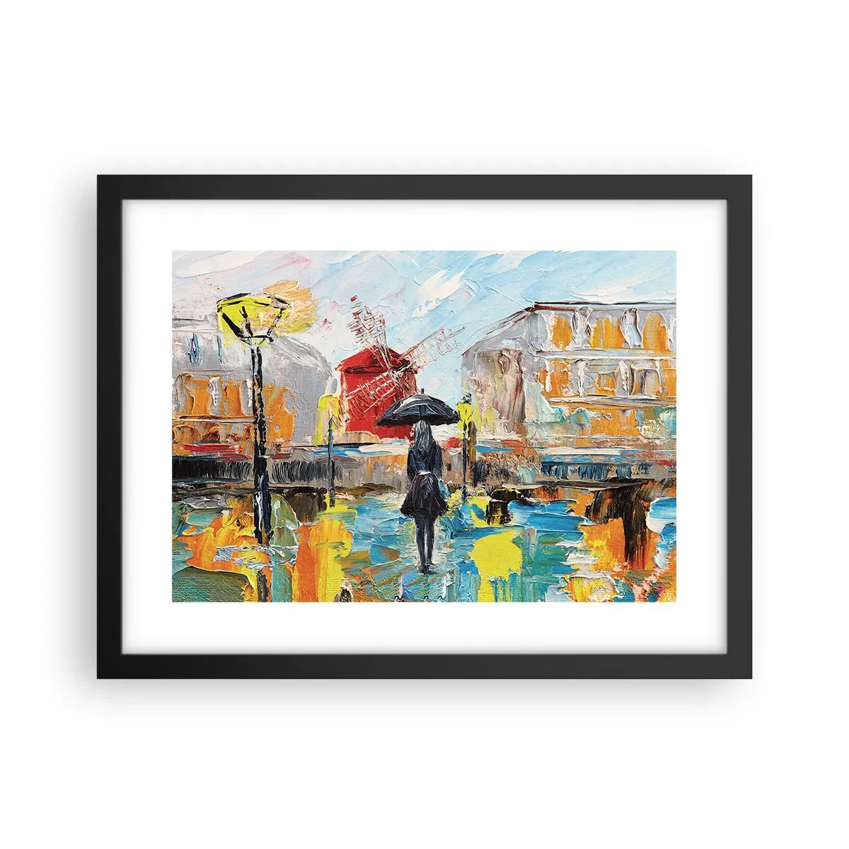 Plakat i sort ramme - Parisiske legender - 40x30 cm