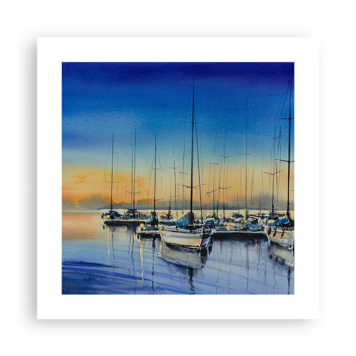 Plakat - Slutningen på en god dag - 40x40 cm