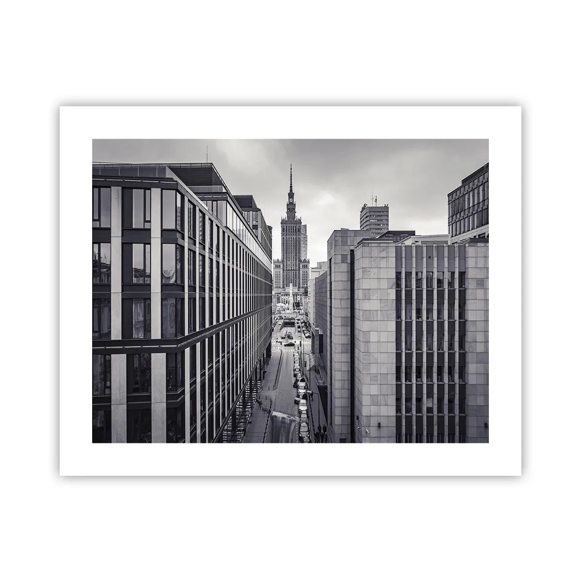 Plakat - Warszawa dalen - 50x40 cm