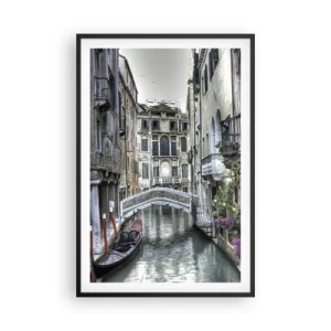 Plakat i sort ramme - I århundreder i tavs drømmeri - 61x91 cm