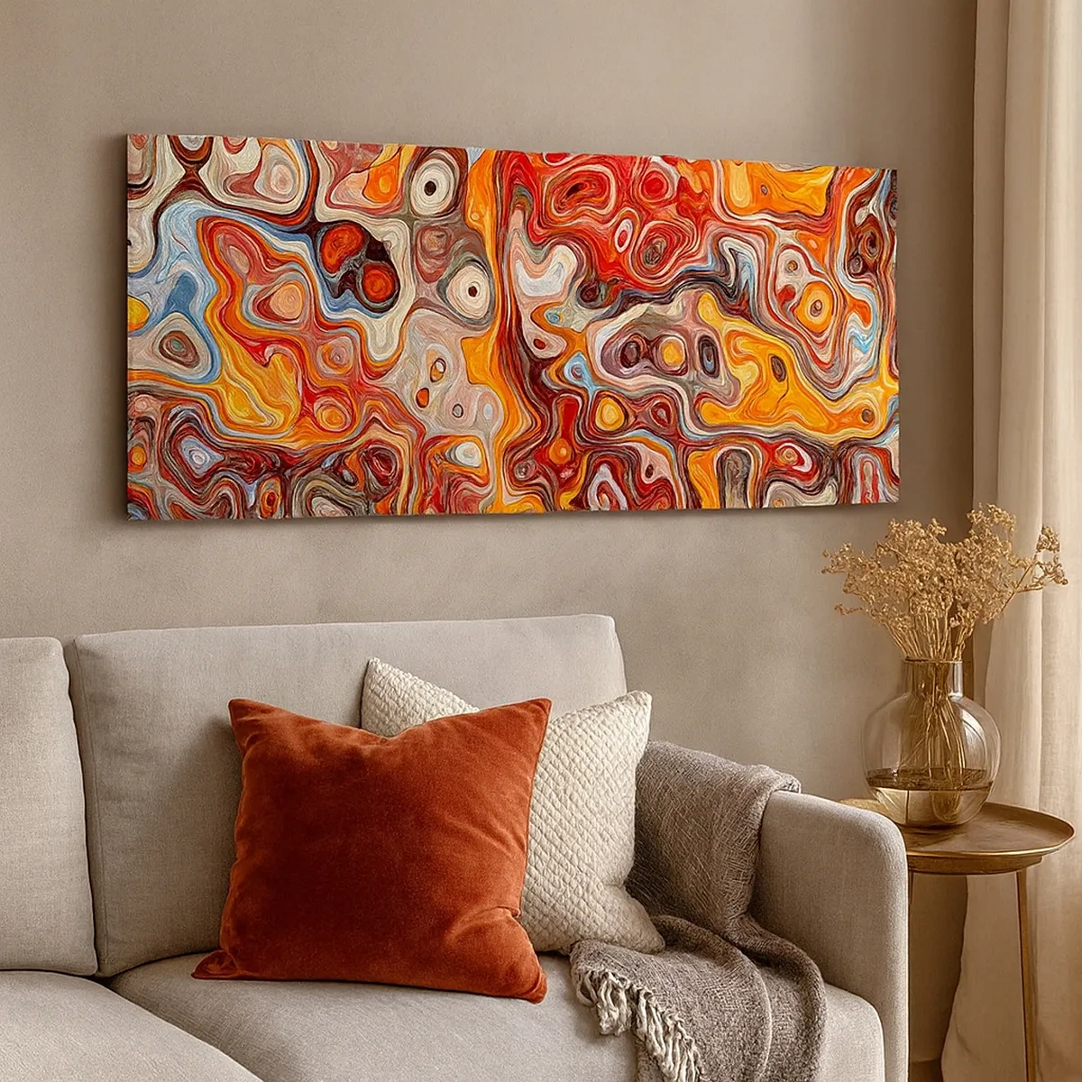 Lærredstryk - Billede på lærred - Hvis nødderne var smeltet i honningen - 30x30 cm