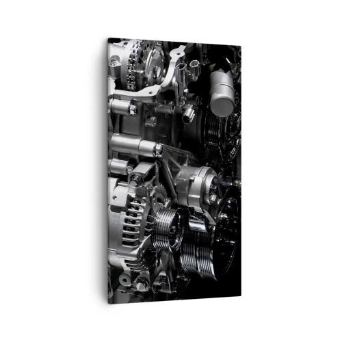 Lærredstryk - Billede på lærred - Stål, smuk, stærk - 45x80 cm